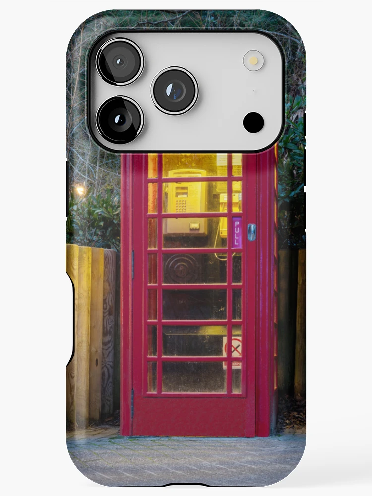 Thumbnail 1 of 4, iPhone Case, Red Phone Box designed and sold by RJDowns.