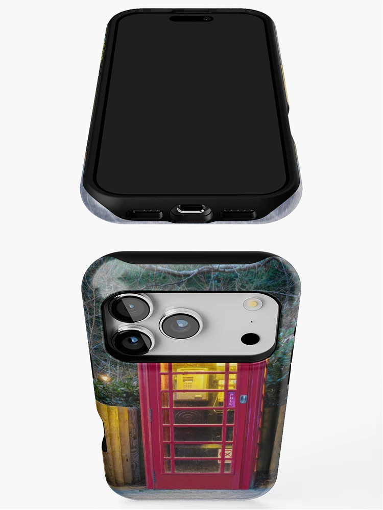 Thumbnail 3 of 4, iPhone Case, Red Phone Box designed and sold by RJDowns.