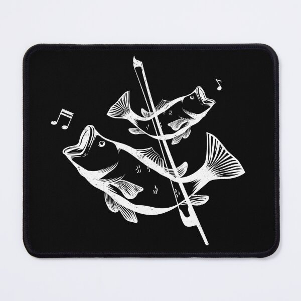 Item preview, Double Bass Pun Funny Music Upright Bass String Bass Fish designed and sold by lanynx design.