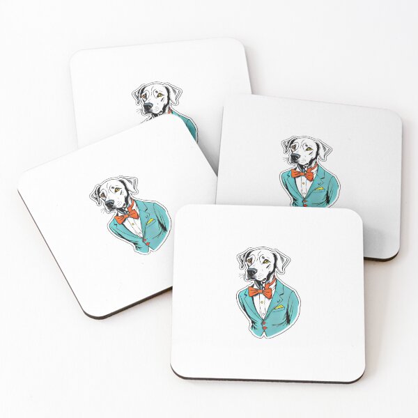 Item preview, Dog in a suit designed and sold by MYTHIC PEEL STICKERS.