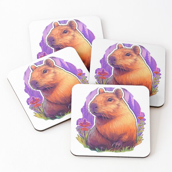 Item preview, Cute Capybara Journaling and Flowers is all you need in your life designed and sold by SMARTKIT  DESIGNAGENCY.