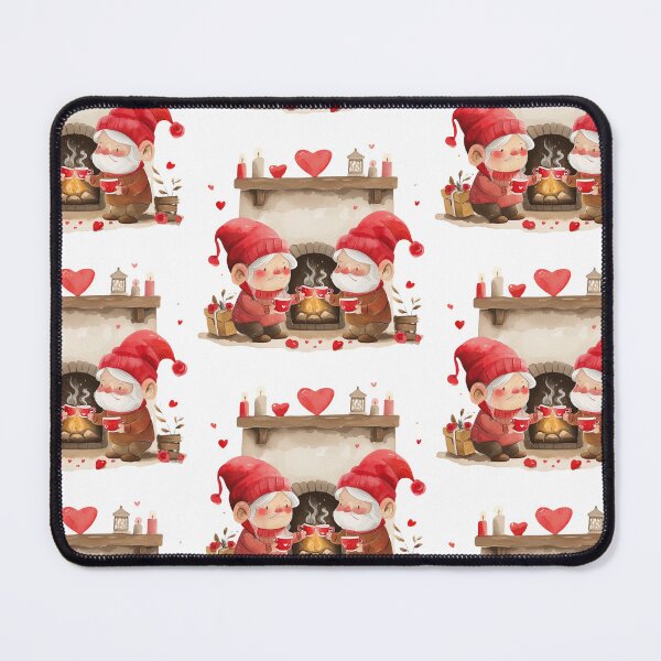 Item preview, Romantic Bliss: Valentine Gnome Pair Illustration designed and sold by Pawimon.