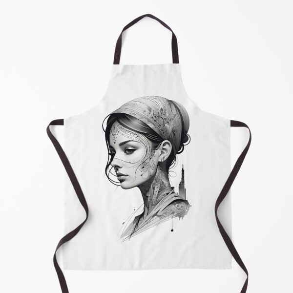 Item preview, beautiful mysterious tattooed fantasy woman designed and sold by VisionaryMode.