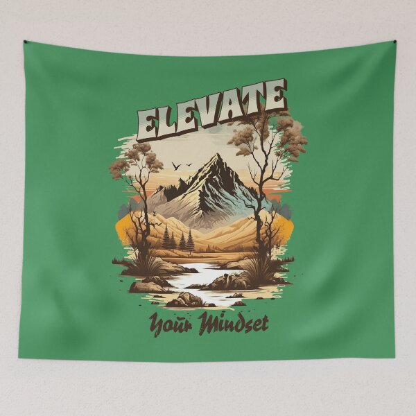 Item preview, Elevate your mindset designed and sold by PixelPaletteFun.