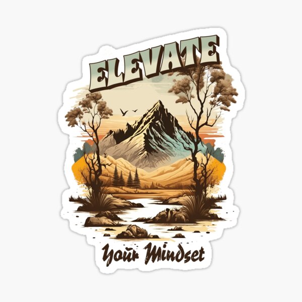Item preview, Elevate your mindset designed and sold by PixelPaletteFun.
