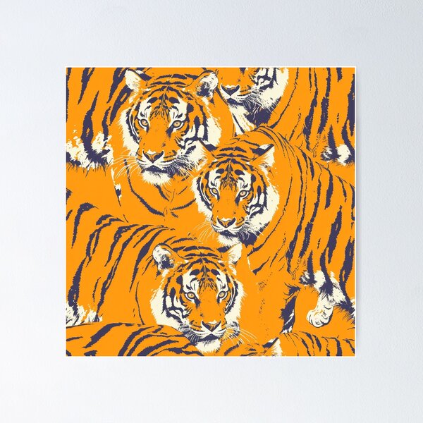 Item preview, Tiled Tiger Pattern designed and sold by dcrc.