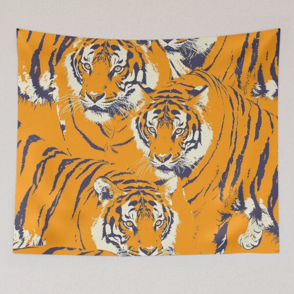 Item preview, Tiled Tiger Pattern designed and sold by dcrc.