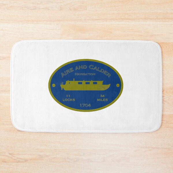 Item preview, Aire and Calder Brass on blue designed and sold by canal-arts.