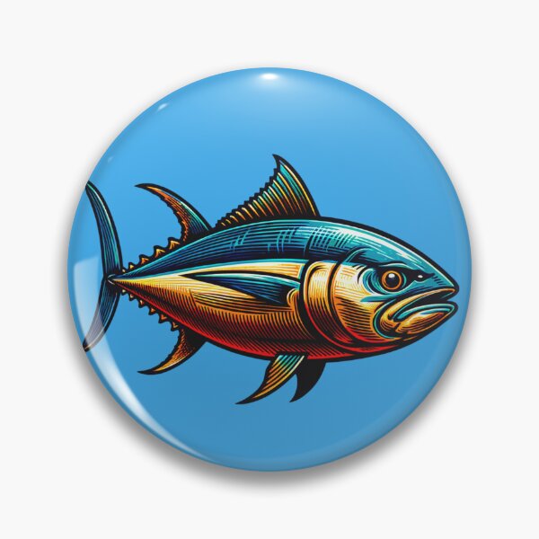 Item preview, Tuna Fish Illustration designed and sold by HippieFarms11.