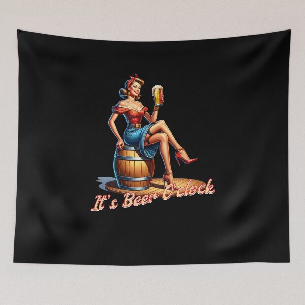 Item preview, Its Beer Oclock - Beer garden - Beer fest - Save water, drink beer - Its beer O clock - designed and sold by JansenGS.
