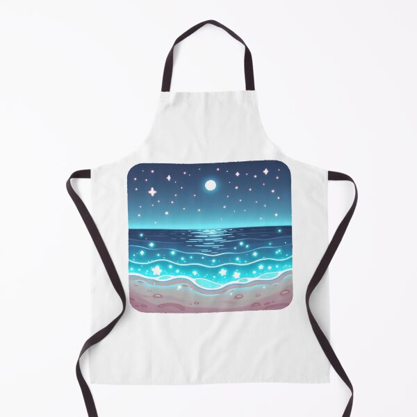 Item preview, Starry Night Sky Reflected in Ocean Waves designed and sold by UmbrellaStudio1.