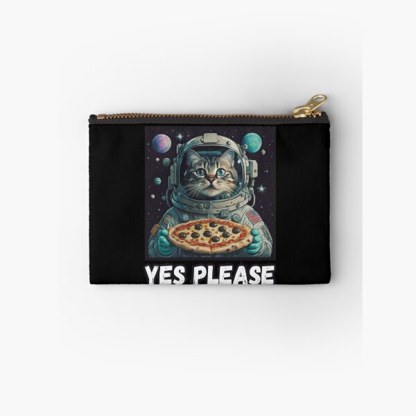 Item preview, cat with pizza in space, yes please designed and sold by Mayaart83.