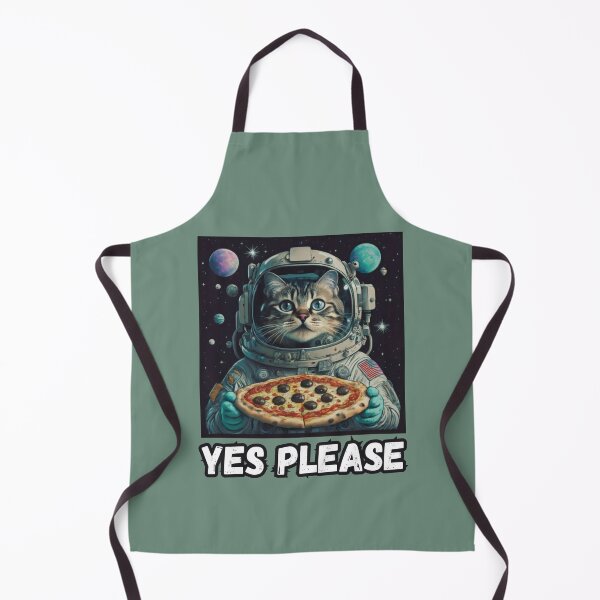 Item preview, cat with pizza in space, yes please designed and sold by Mayaart83.