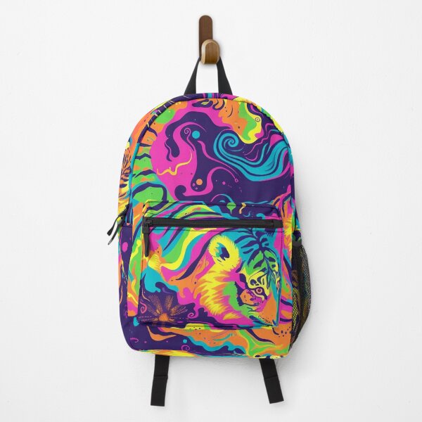 Item preview, Tiled Psychedelic Tiger Pattern designed and sold by dcrc.