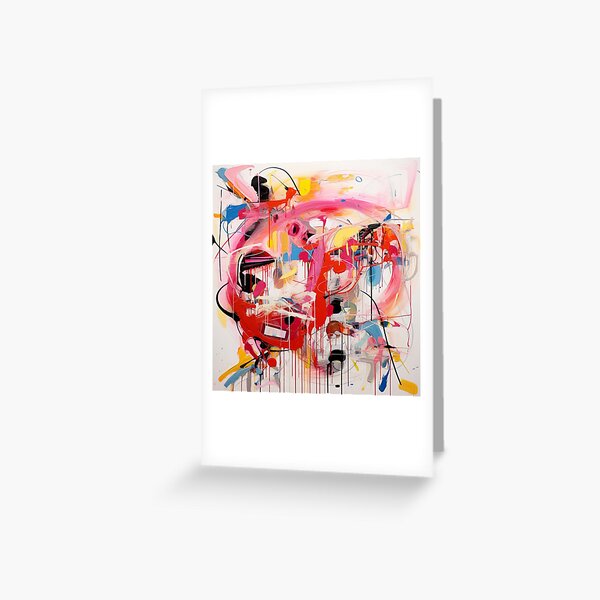 Item preview, modern colorful abstract oil painting designer canvas designed and sold by LockeTheShop.