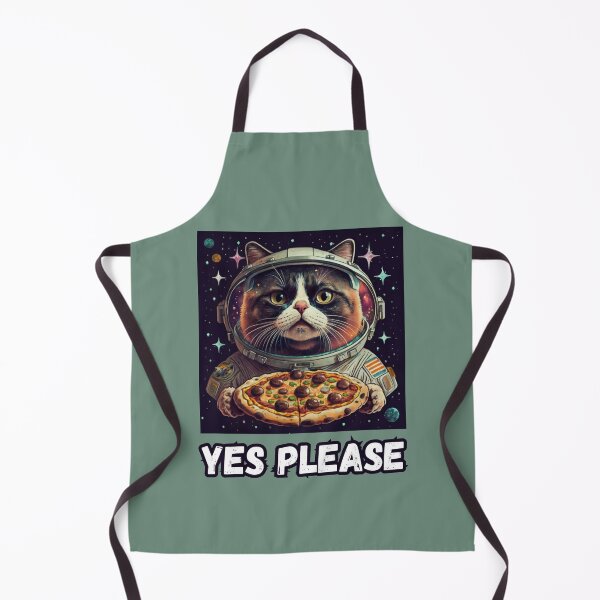 Item preview, cat with pizza in space, yes please designed and sold by Mayaart83.