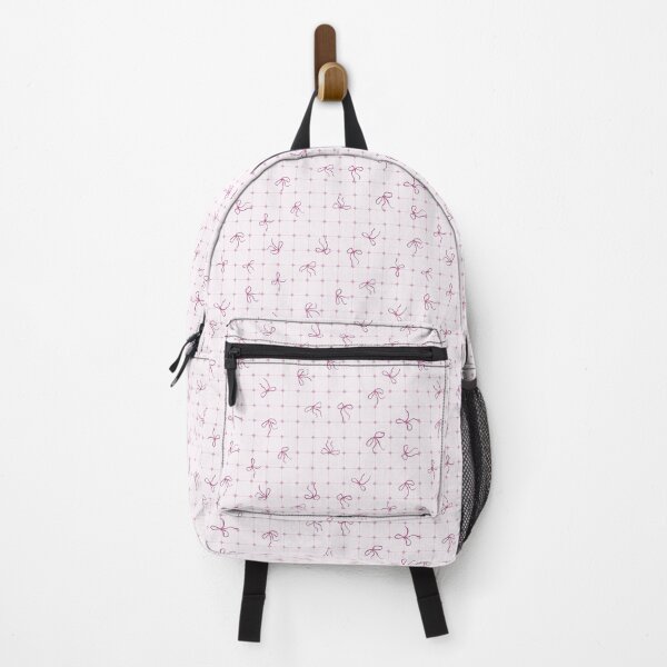 Item preview, Coquette pink bows on a square patterned background designed and sold by marufemia.