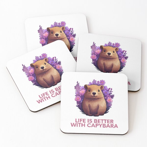 Item preview, Life is better with capybara designed and sold by SMARTKIT  DESIGNAGENCY.