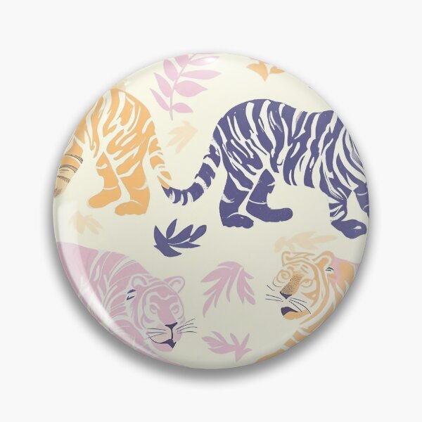 Item preview, Tiled Pastel Tiger Pattern designed and sold by dcrc.