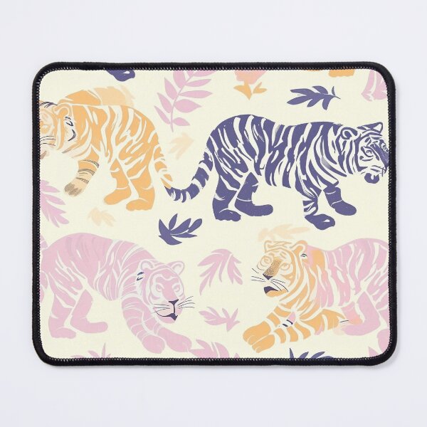 Item preview, Tiled Pastel Tiger Pattern designed and sold by dcrc.