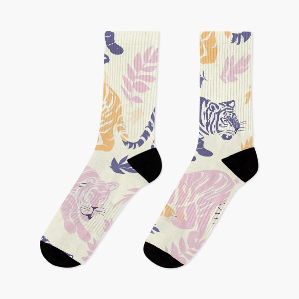 Item preview, Tiled Pastel Tiger Pattern designed and sold by dcrc.