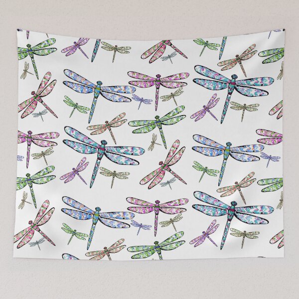 Item preview, Colorful Dragonflies designed and sold by WanderDrips.