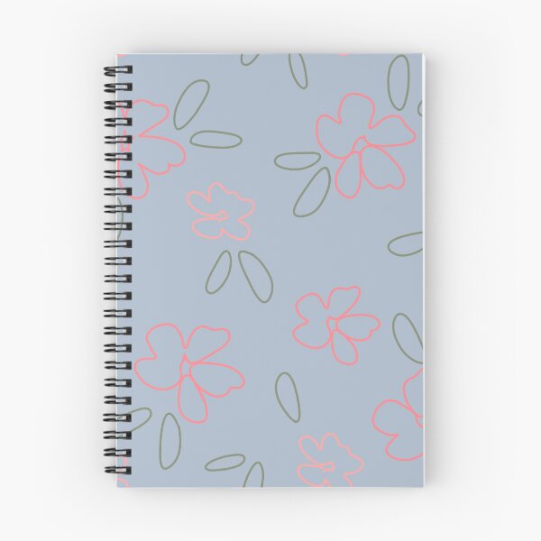 Aperçu de l'œuvre Motif floral en bleu ciel et rose créée et vendue par erinpixie.