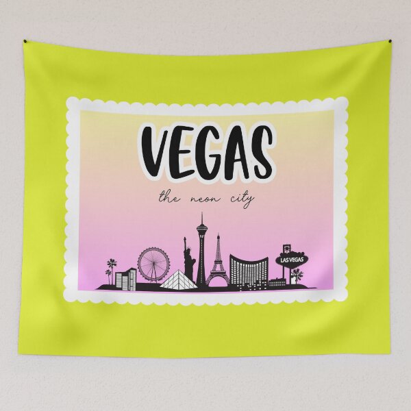 Item preview, Las Vegas Yellow and Pink  - Neon City designed and sold by taffy-lemonade.