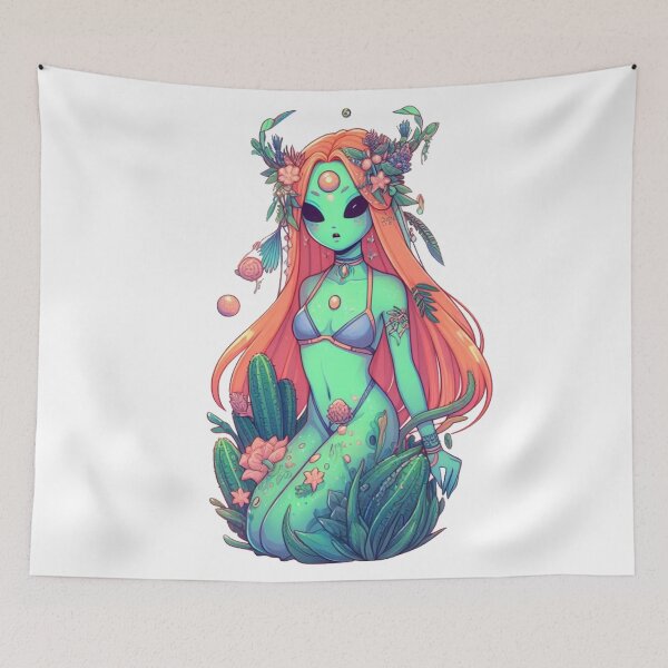 Item preview, Alien Plant Goddess Sticker designed and sold by Fuckit-Runit.