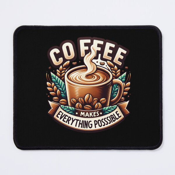 Item preview, Coffee makes everything possible - Coping with stress - Morning suck - The morning ritual - Worship coffee - The great wave of coffee - Black magic coffee designed and sold by JansenGS.