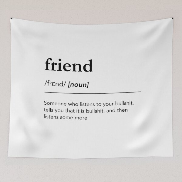 Item preview, Funny friend definition. Friends meaning. Friend pronunciation. Dictionary art designed and sold by lagunaklein.