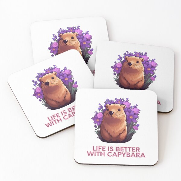 Item preview, Life is better with capybara designed and sold by SMARTKIT  DESIGNAGENCY.