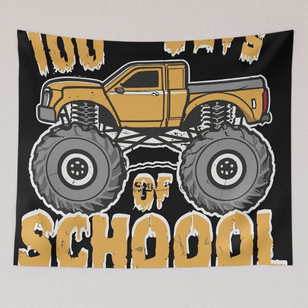 Item preview, 100 Days of School Monster Truck  designed and sold by QuantaPixel.
