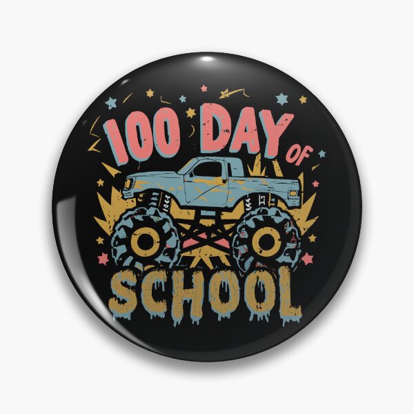 Item preview, 100 Days of School Monster Truck  designed and sold by QuantaPixel.
