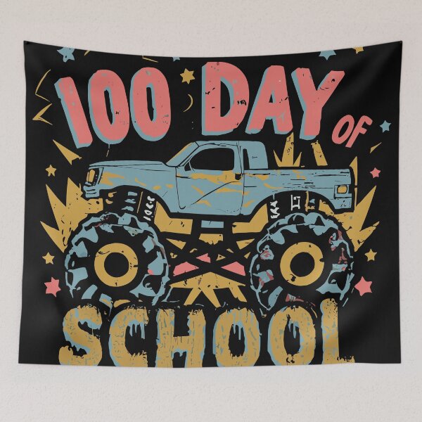 Item preview, 100 Days of School Monster Truck  designed and sold by QuantaPixel.