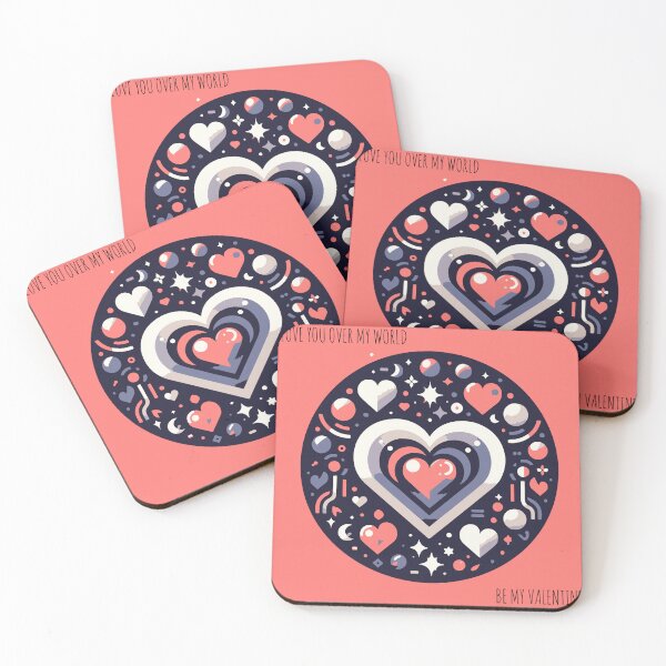 Item preview, Love You Over my World - Be my Valnetine Day designed and sold by BaKamiLand.