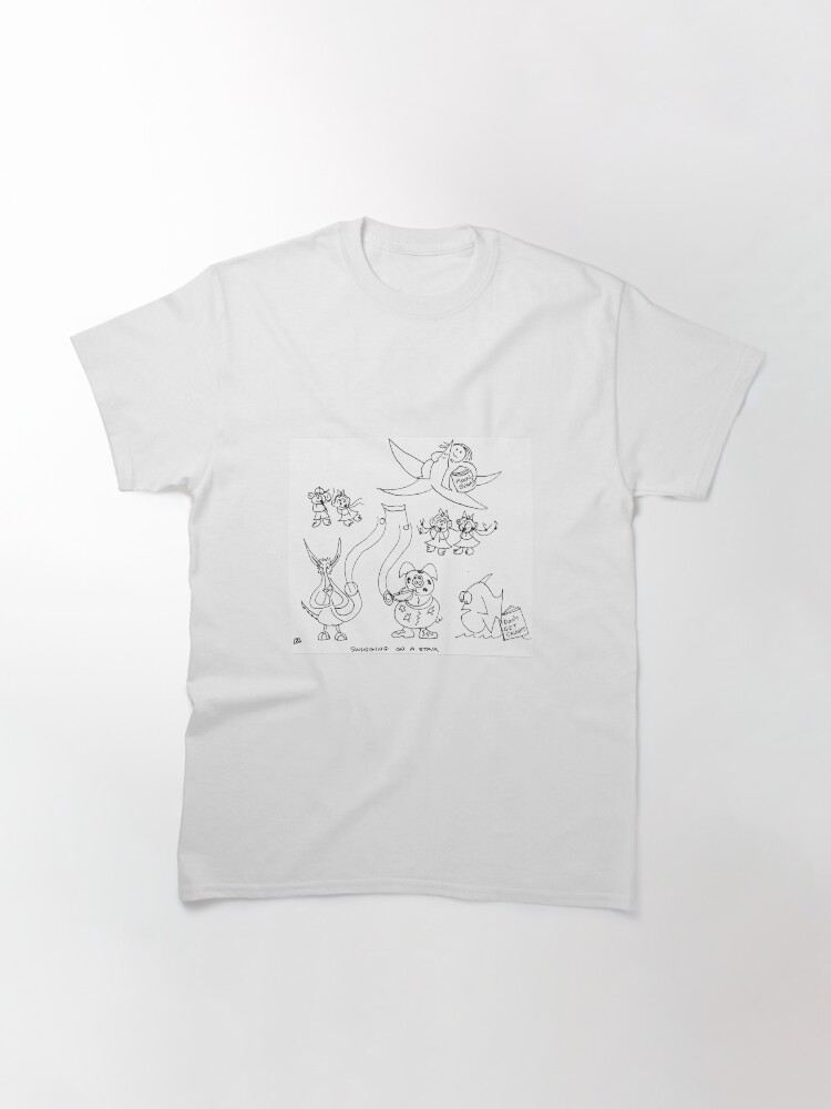 Thumbnail 3 of 7, Classic T-Shirt, Swinging on a Star designed and sold by bromfieldpen.