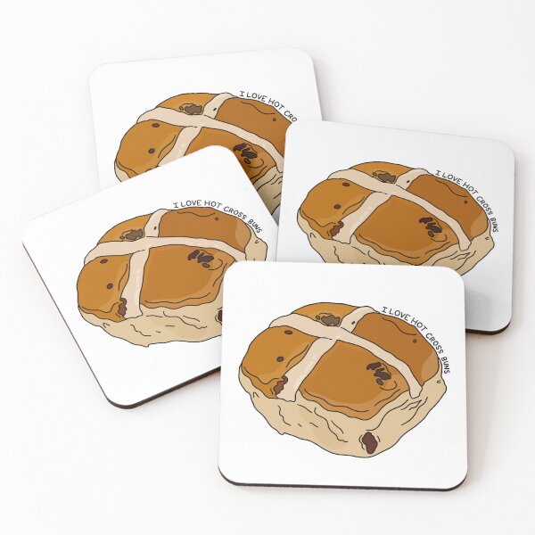 Item preview, I Love Hot Cross Buns designed and sold by PeachCatDesigns.