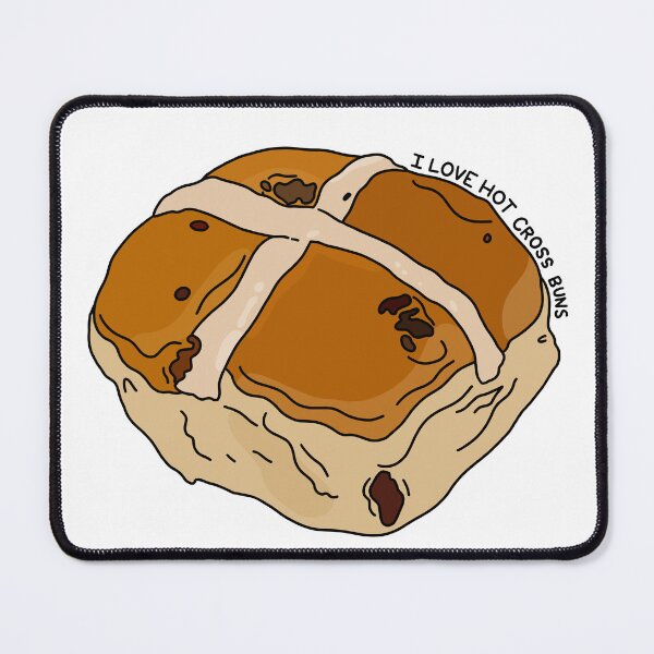 Item preview, I Love Hot Cross Buns designed and sold by PeachCatDesigns.