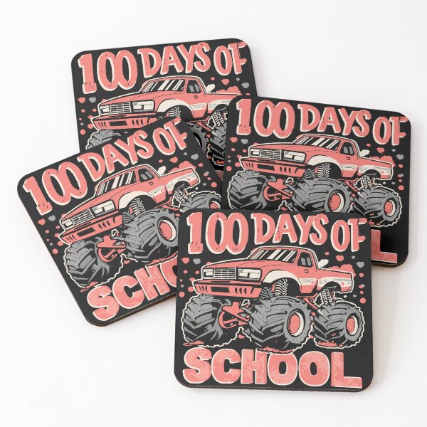 Item preview, 100 Days of School Monster Truck  designed and sold by QuantaPixel.
