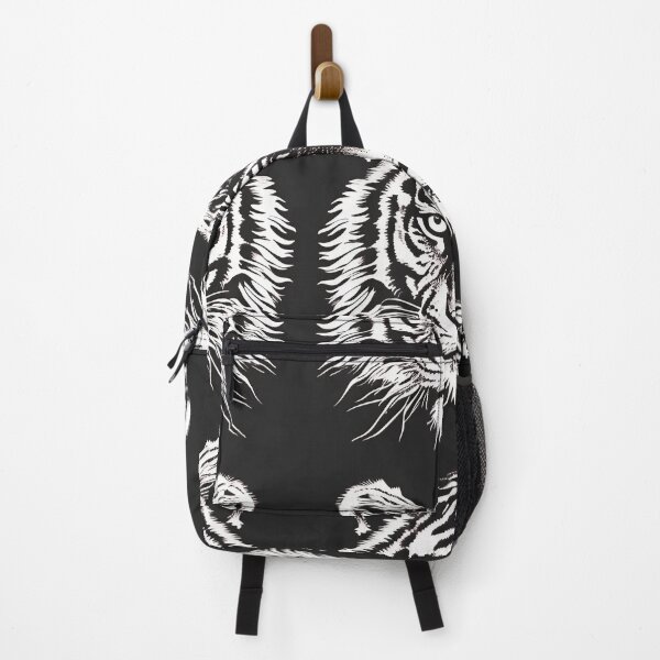 Item preview, Tiled Black and White Tiger Pattern designed and sold by dcrc.