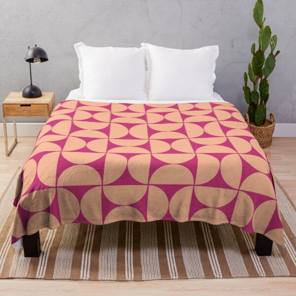 Item preview, Mid-Century Modern Pattern No.73 Mini - Pink Yarrow and Peach Fuzz designed and sold by Zoltan Ratko.
