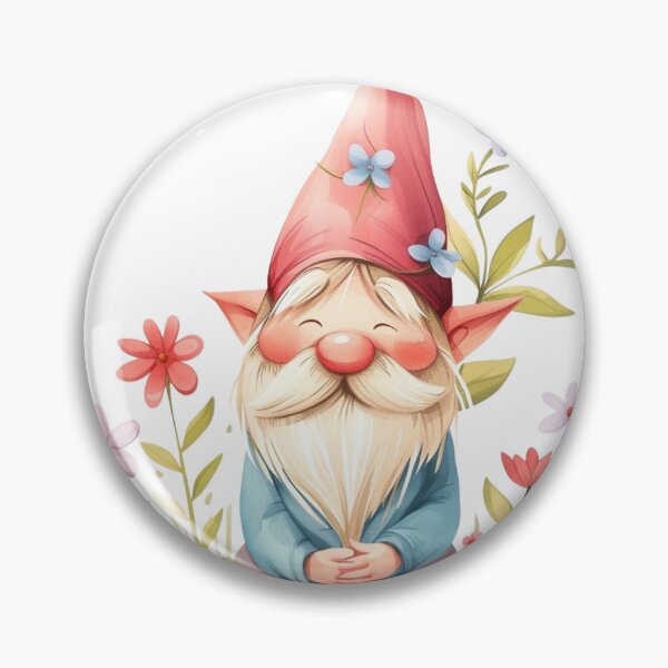 Aperçu de l'œuvre Gnome souriant Gnome joyeux Design fantaisiste créée et vendue par Pawimon.