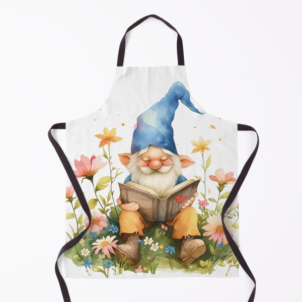 Item preview, Fun Loving Gnome Print Playful Gnome read a book Drawing designed and sold by Pawimon.
