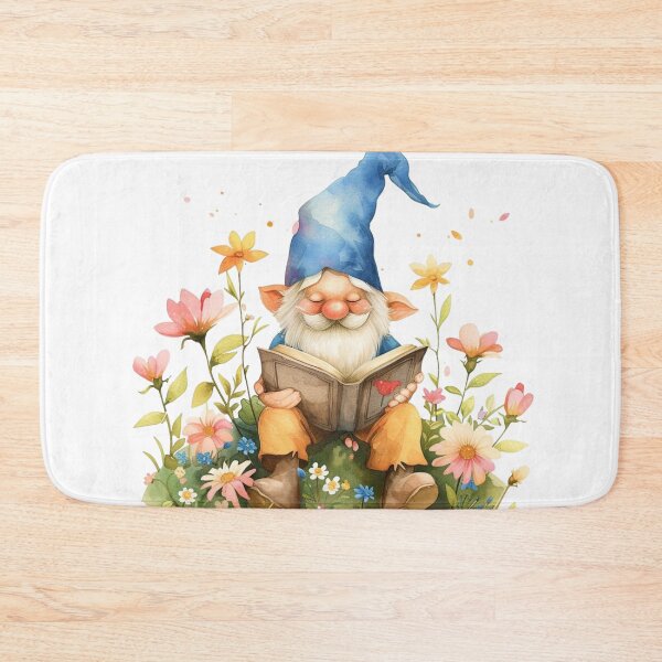 Item preview, Fun Loving Gnome Print Playful Gnome read a book Drawing  designed and sold by Pawimon.