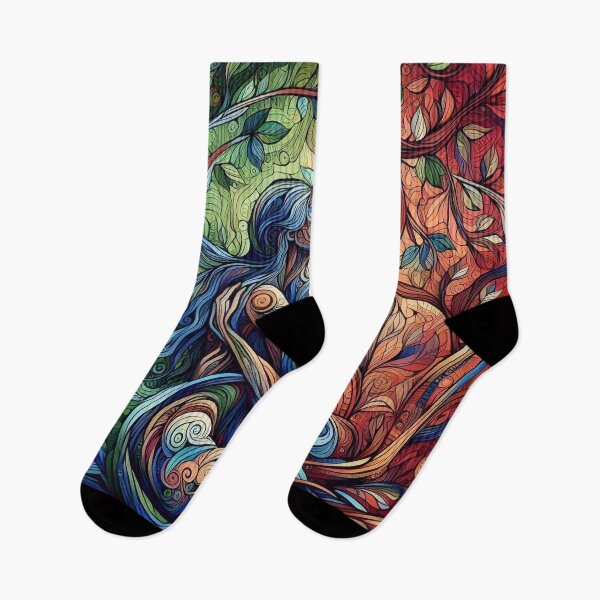 Item preview, Symbiotic Serenity: A Trippy Fusion with Nature designed and sold by WhimsyRealm.