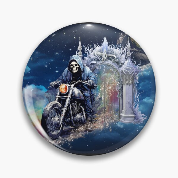 Item preview, Skeleton Motorcycle Rider designed and sold by Karen Wood.
