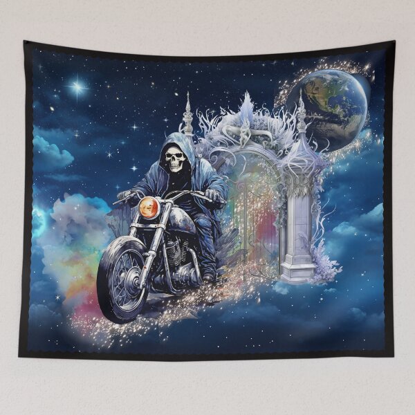Item preview, Skeleton Motorcycle Rider designed and sold by Karen Wood.