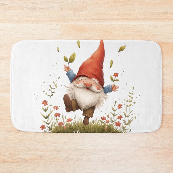 Item preview, Grinning Gnome Artwork Radiant Gnom jumping designed and sold by Pawimon.