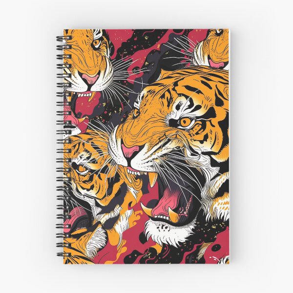 Item preview, Tiled Snarling Tiger Pattern designed and sold by dcrc.